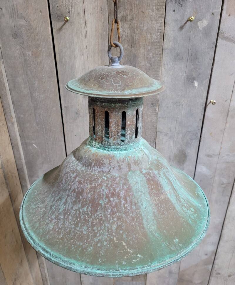Rustic copper pendant barnlamp hanging lamp