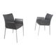2 chaises à accoudoir Zanotta modèle Lia design de Roberto Barbieri