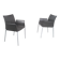 2 chaises à accoudoir Zanotta modèle Lia design de Roberto Barbieri