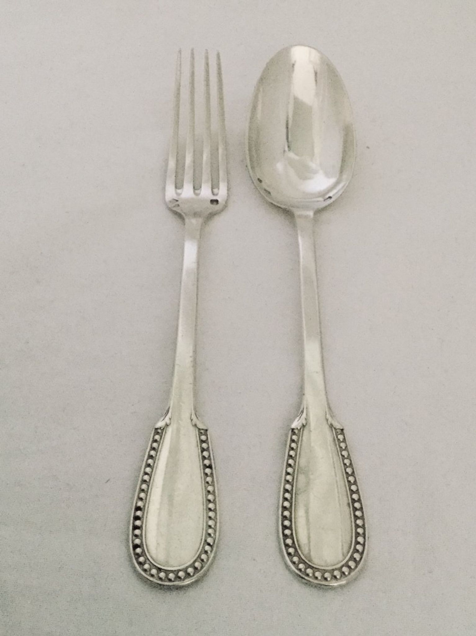 Couverts d’enfants en argent christofle