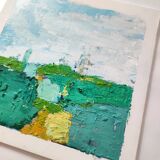 Original painting Abstract landscape art
