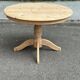 Table de repas ronde extensible en bois massif brut