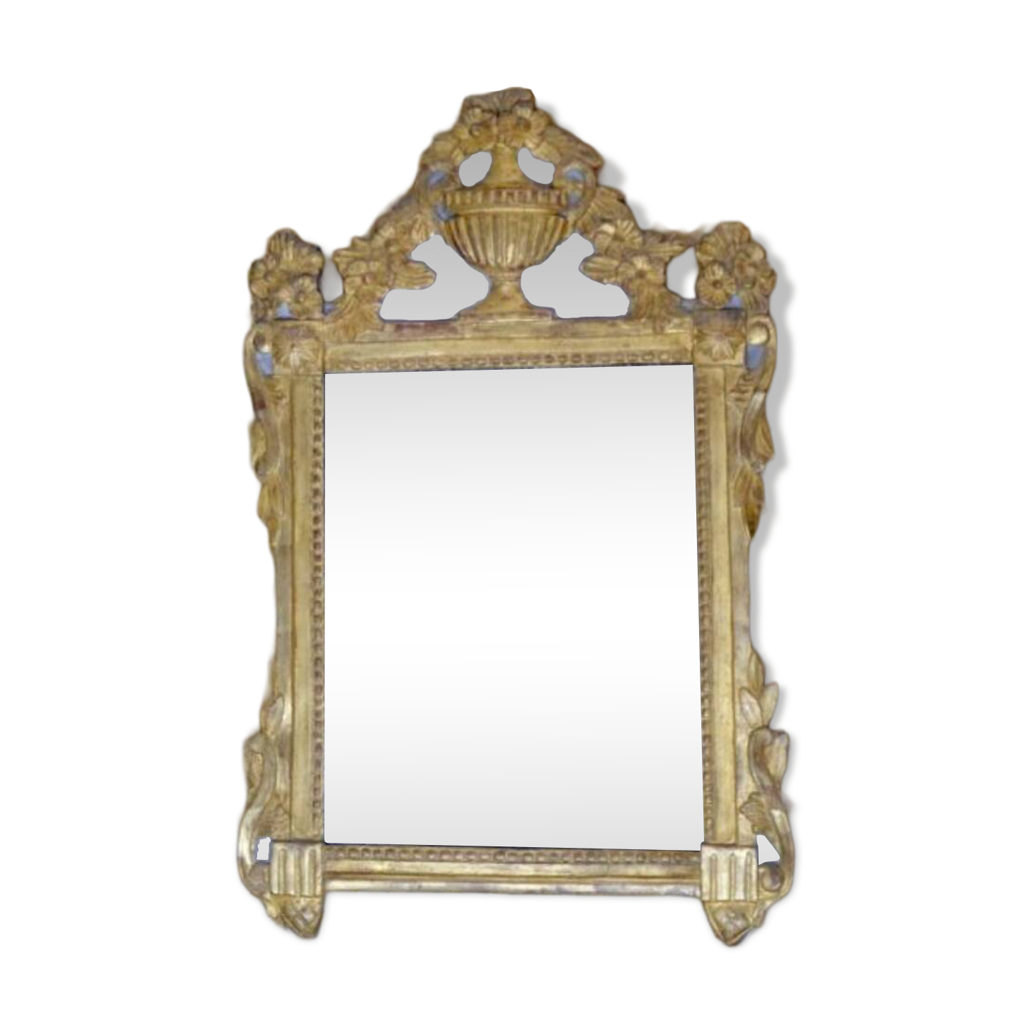 Golden wood mirror Louis XVI