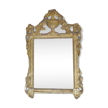 Golden wood mirror Louis XVI