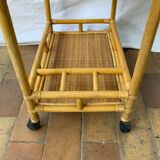 Rattan dessert or rolling table