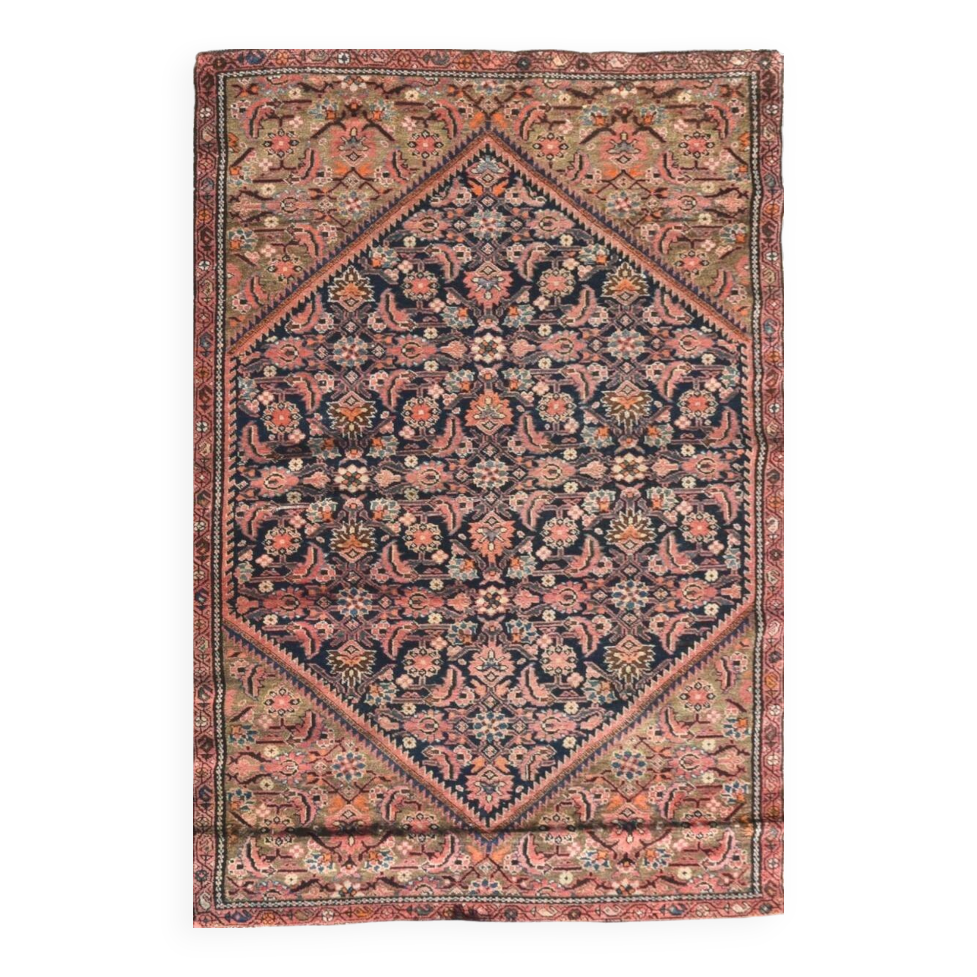 Tapis d'orient persan Iran Malayer : 1,00 x 1,60 mètres