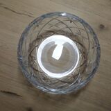 Silver cut crystal salad bowl Ø20cm