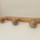 Old folk art wall coat rack