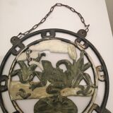 Cast iron plate to hang welcome