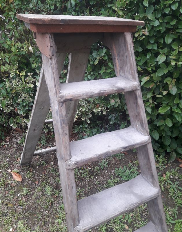 Artisan wooden ladder 6 steps