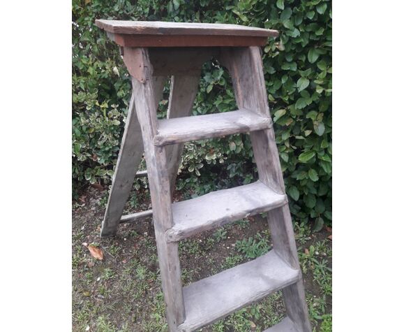 Artisan Wooden Ladder 6 Steps Selency, Old Wooden Ladders Craigslist