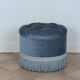 Velvet pouf