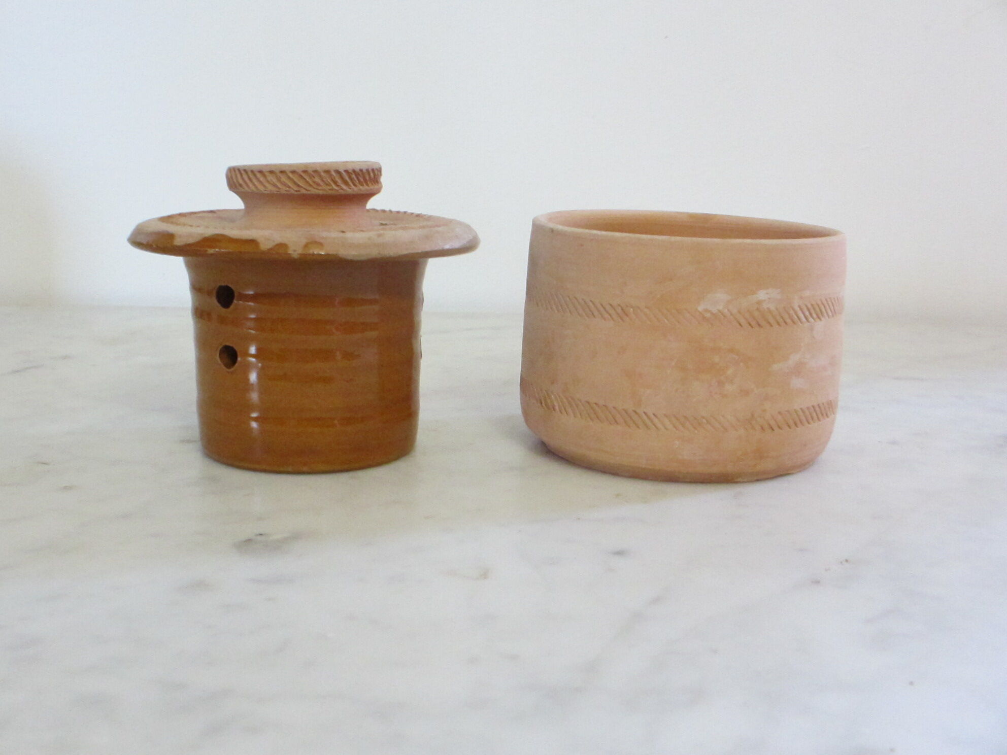 Terracotta water butter maker