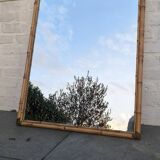 Miroir en rotin 1960