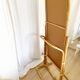 Vintage bamboo psyche mirror
