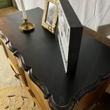 Buffet 2 doors in solid cherry louis XV style