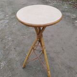 Rattan side table