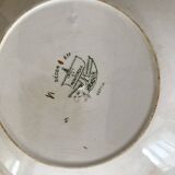 Large cup and saucer in Creil and Montereau ironstone.