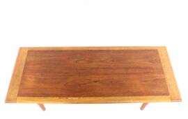 Teak with oak coffee table - mid century modern - vintage