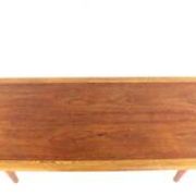 Table basse en teck avec chêne - moderne du milieu du siècle - vintage