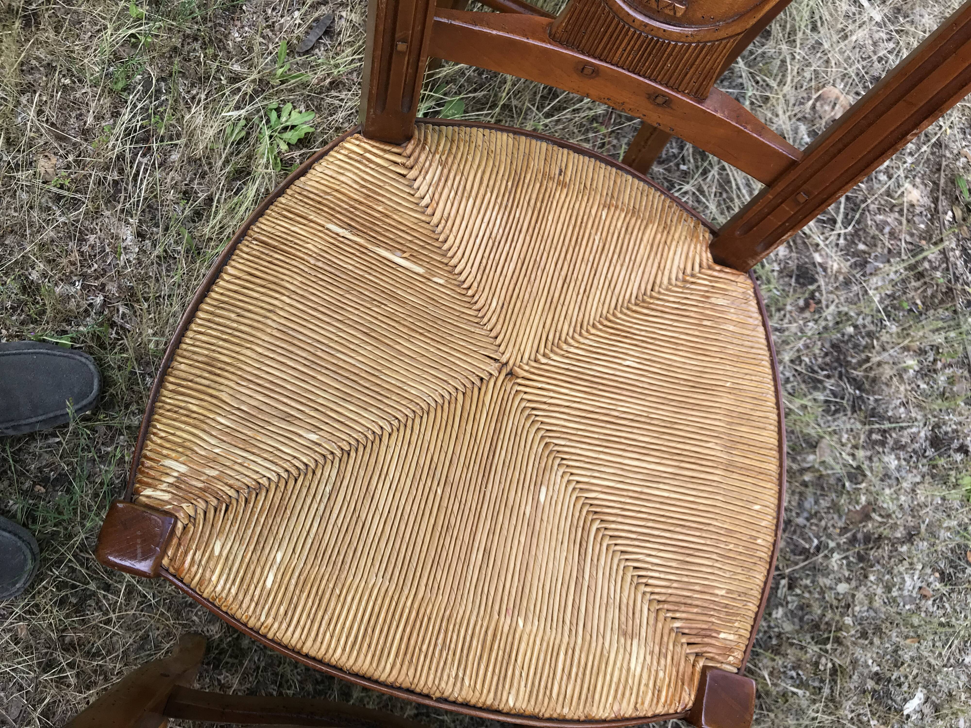 6 chairs mulched Louis Philippe