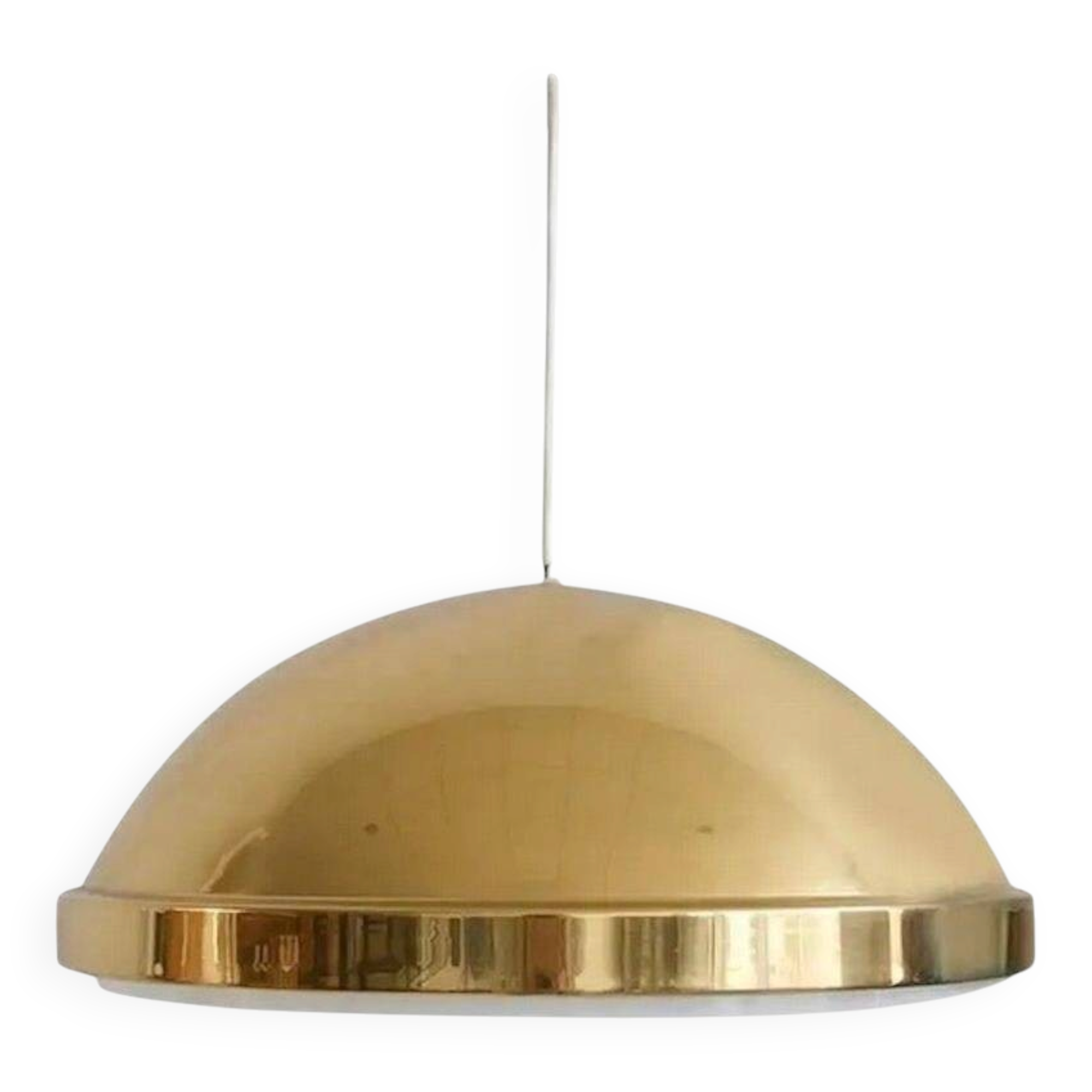 Bergboms ceiling light in brass with acrylic shade.