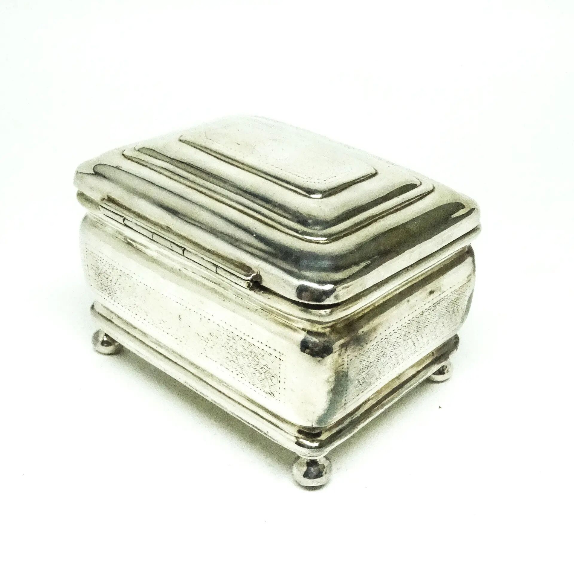 Sugar bowl Eclecticism, silver-plated brass, Poland, 19th century