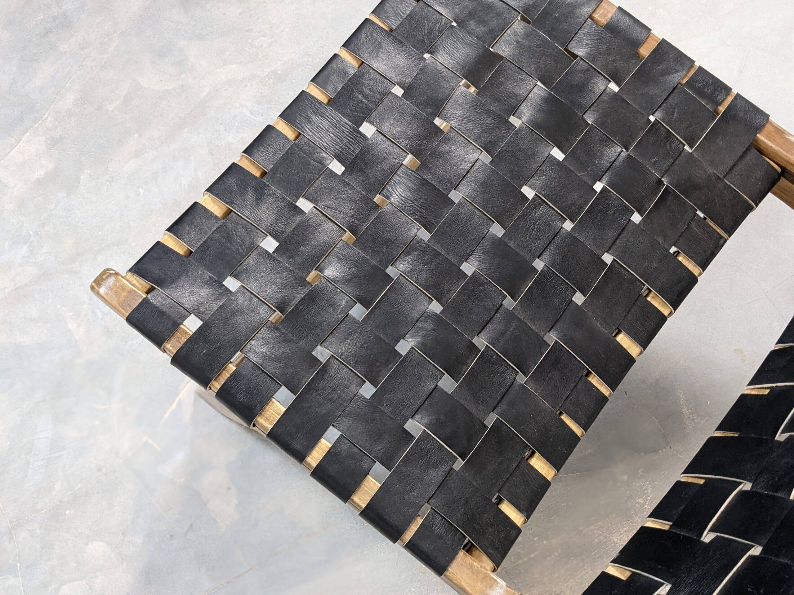 Handcrafted Moroccan leather armchair