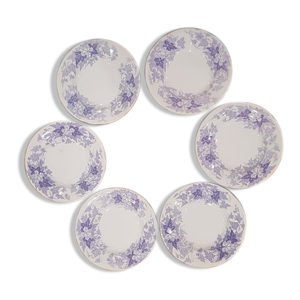 Lot de 6 assiettes sarreguemines