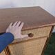 Vintage 1980s rattan sideboard by Roche Bobois