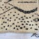Handmade moroccan berber carpet 260 x 144 cm