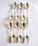 Lot of 12 classic silver-plated metal teaspoons 1900 Silversmith BOULENGER