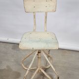 Chaise d'atelier industriel