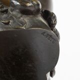 "The Children of Bacchus" Pair of Putti in bronze Late 19th Century