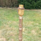 1950s bamboo floor lamp attributed to Maison Baguès in gilded bronze