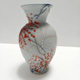 Handcrafted  and Hand-painted Multicolored Ceramic Vase by Fanciullacci, It