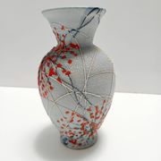 Handcrafted  and Hand-painted Multicolored Ceramic Vase by Fanciullacci, It