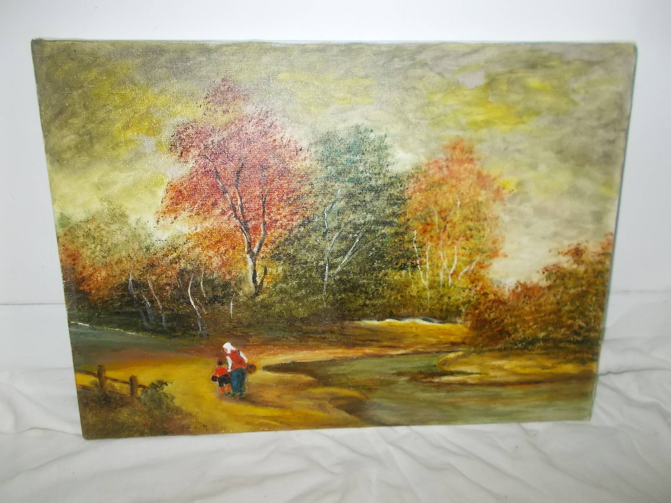 Huile sur toile paysage