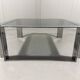 Chrome plated & smoked glass low coffee table 1960’s