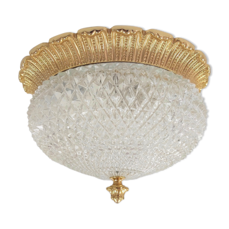 Glass ceiling lamp from Limburg, Germany, 1960s