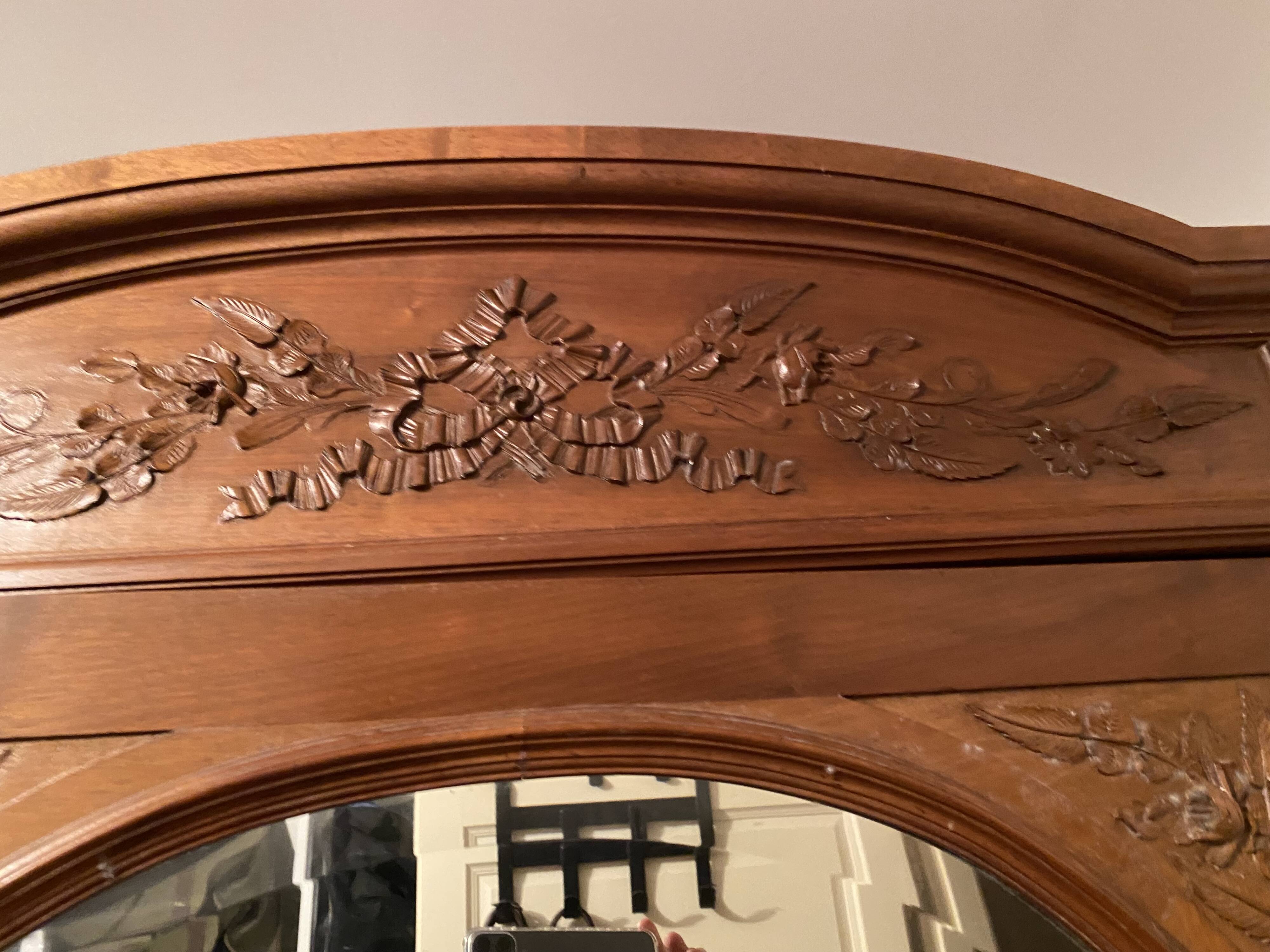Antique walnut cabinet