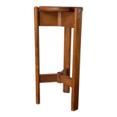 High stool in solid pine