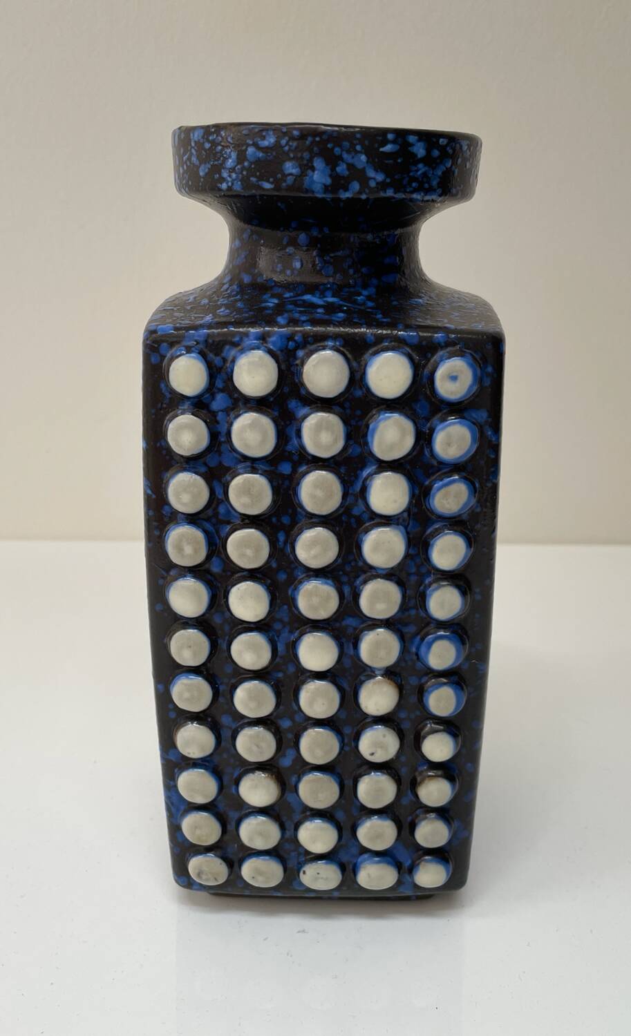 • Brutalist ceramic vase West Germany 1970s