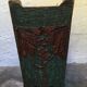 Old umbrella door art deco wooden plant motifs