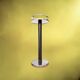 Ettore Sottsass bucket holder column for Alessi stainless steel 18/10 - Italian design