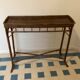 Ancienne console en bambou et rotin tressé
