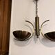 Vintage Space Age Italian Modernist Brass Gold Chandelier