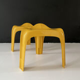 Pair of stools by alexeander begge for casala, 1970