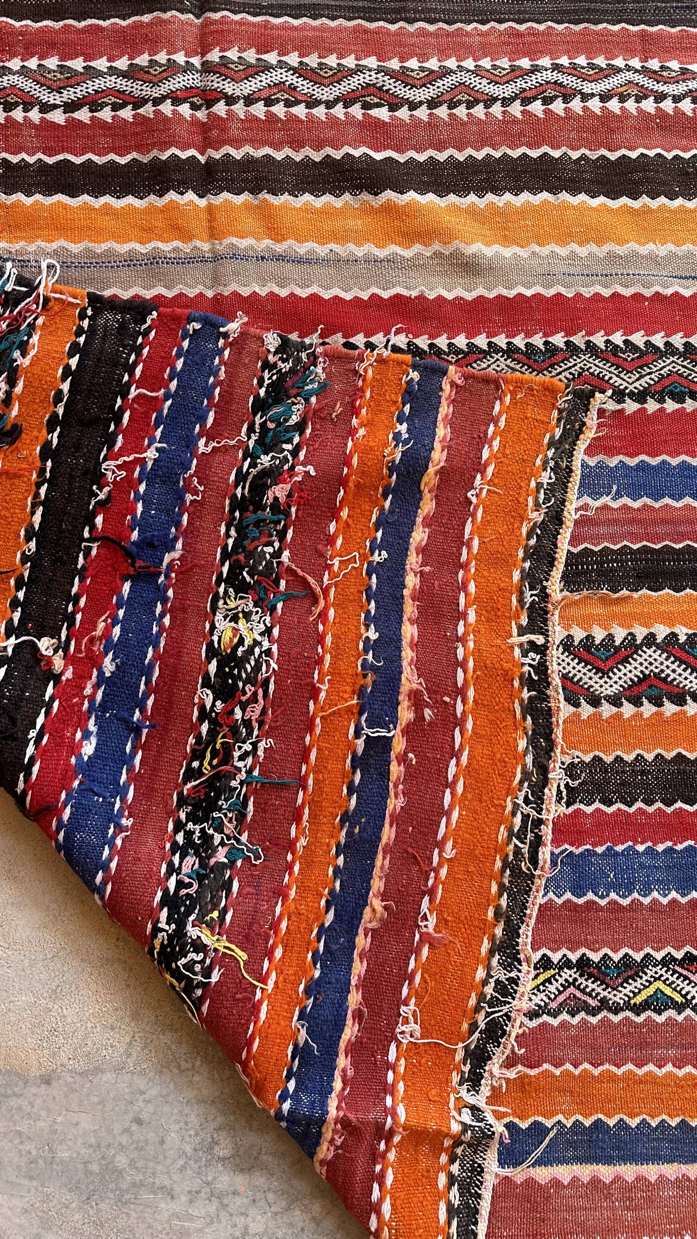 Moroccan kilim zayan rug - 280 x 152 cm