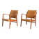 Pair of Scandinavian armchairs, 1960s